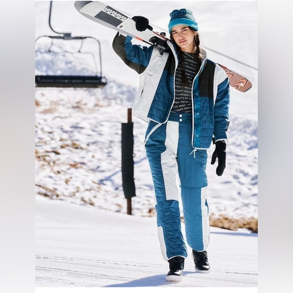 NWT Free People FP Movement Landscape View Snow Ski Suit 2 Piece Set